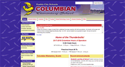 Desktop Screenshot of columbian.pueblocityschools.us