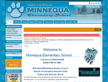 Tablet Screenshot of minnequa.pueblocityschools.us